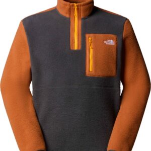 M Yumiori 1/4 Zip Asphalt Grey Burnt Umber Summit Gold