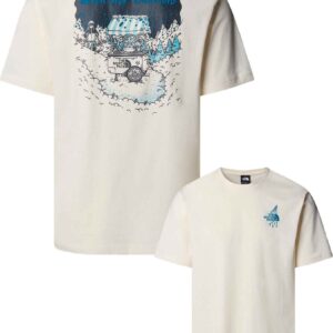 U Powder Days Relaxed S/S Tee-Graphic White Dune