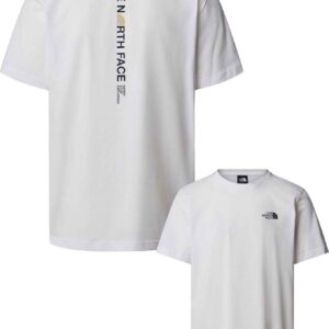 M Vertical Logo SS Tee TNF White