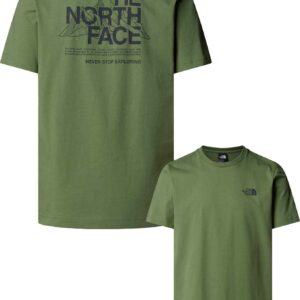 M Mountain Sketch SS Tee Bark Mist