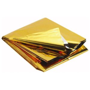 Couverture de survie dorée