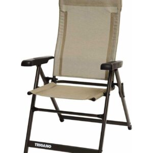 Fauteuil Alu Dossier Haut Slim Moka