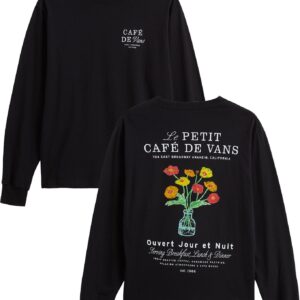Cafe Vans LS Tee Black