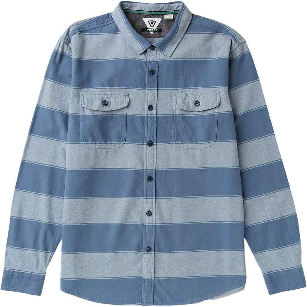 Central Coast Eco LS Flannel Faded Denim