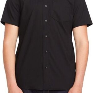 Everett Oxford SS Shirt New Black