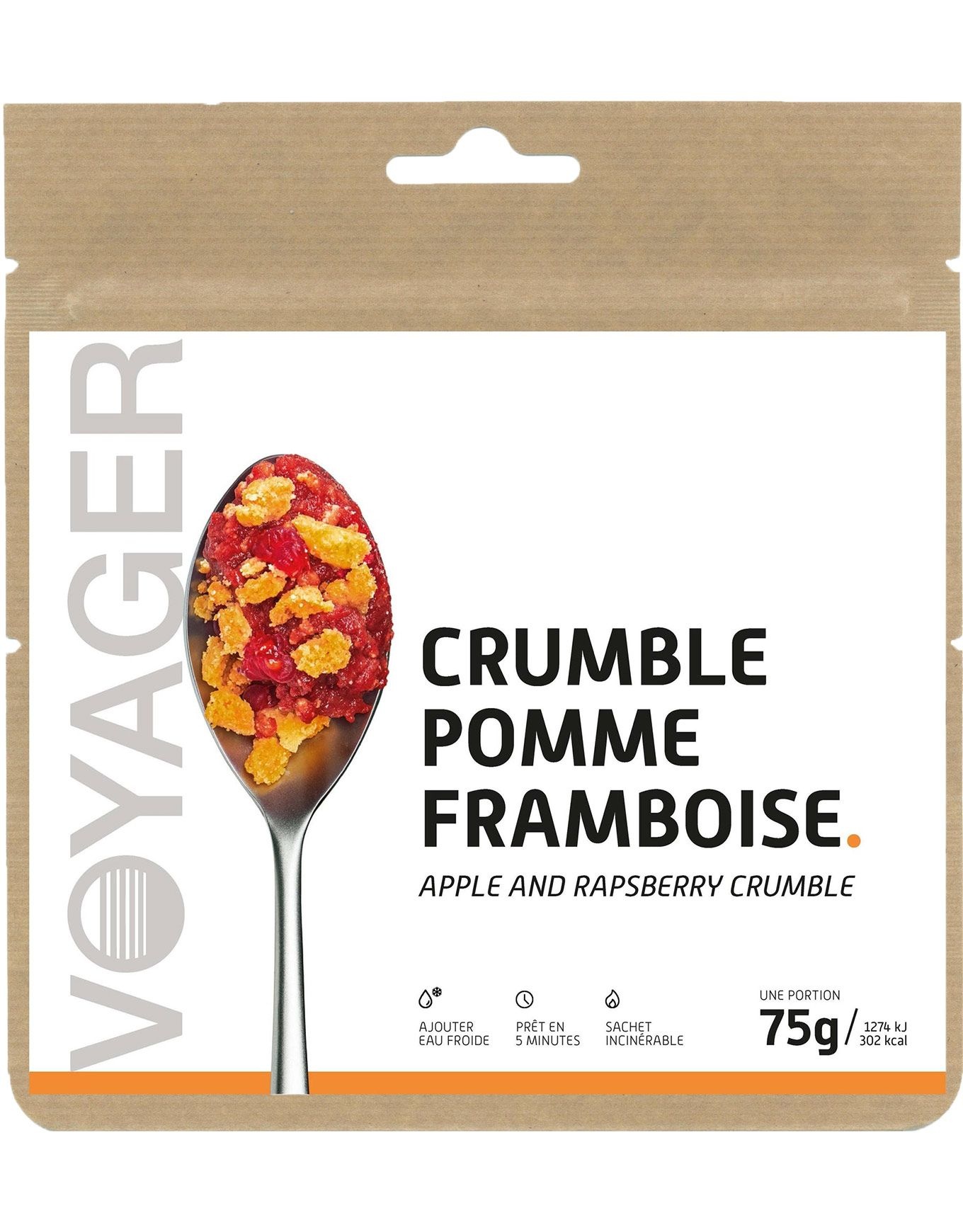 Crumble Pomme-Framboises