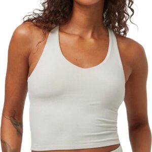 Halo Performance Crop Tank 2.0 W Ecru Heather