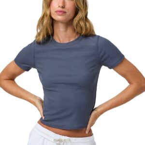 Pose Fitted Tee W Azure