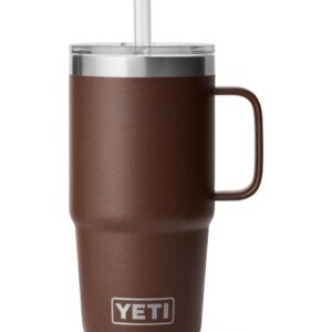 Rambler 25 Oz Straw Mug 2.0 Wetlands Brown
