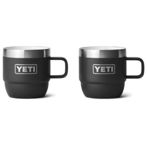 Espresso 6Oz Mug 2 Pk Black