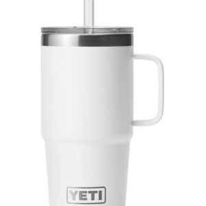 Rambler 25 Oz Straw Mug White