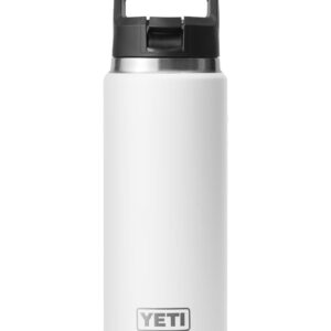 Rambler 26 Oz Straw Bottle White