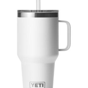 Rambler 35 Oz Straw Mug White