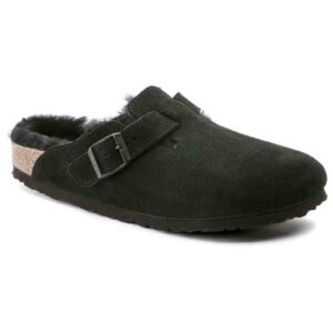 Boston Shearling Suede Leather Black