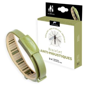 Bracelet Anti-Moustiques Kaki