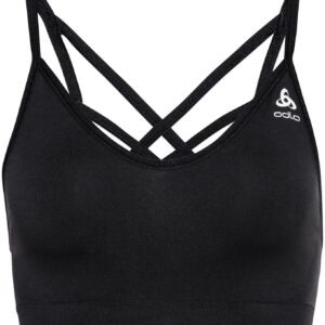 Sport Bra Seamless Soft W Black Grey Melange