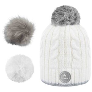 Creamy Gin Beanie White