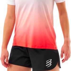 Performance SS Tshirt W Fluo Red/White