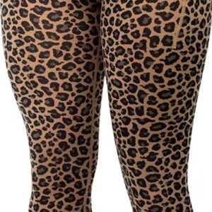 Pocket Merino Wool Tights Leopard