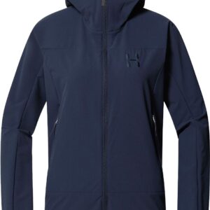 Rosson Softshell Hood Women Tarn Blue