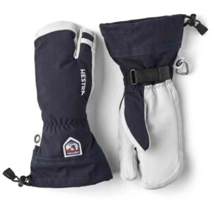 Army Leather Heli Ski 3-Fingers Navy