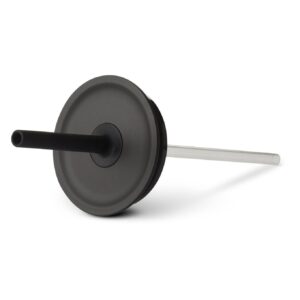 Medium Press-In Straw Lid Black