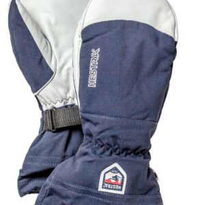 Army Leather Heli Ski Mitt Navy