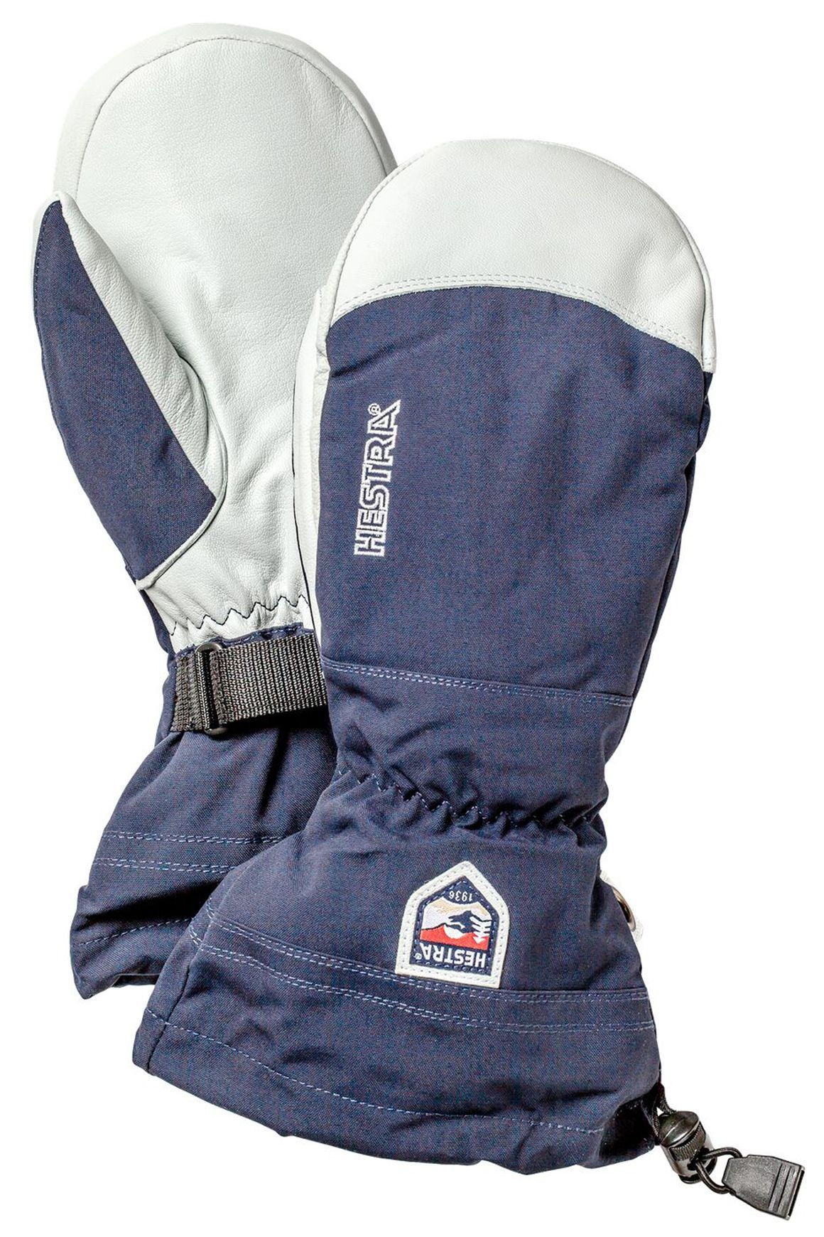 Army Leather Heli Ski Mitt Navy