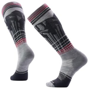 Ski Targeted Cushion Summit Shot OTC Socks Light Gray