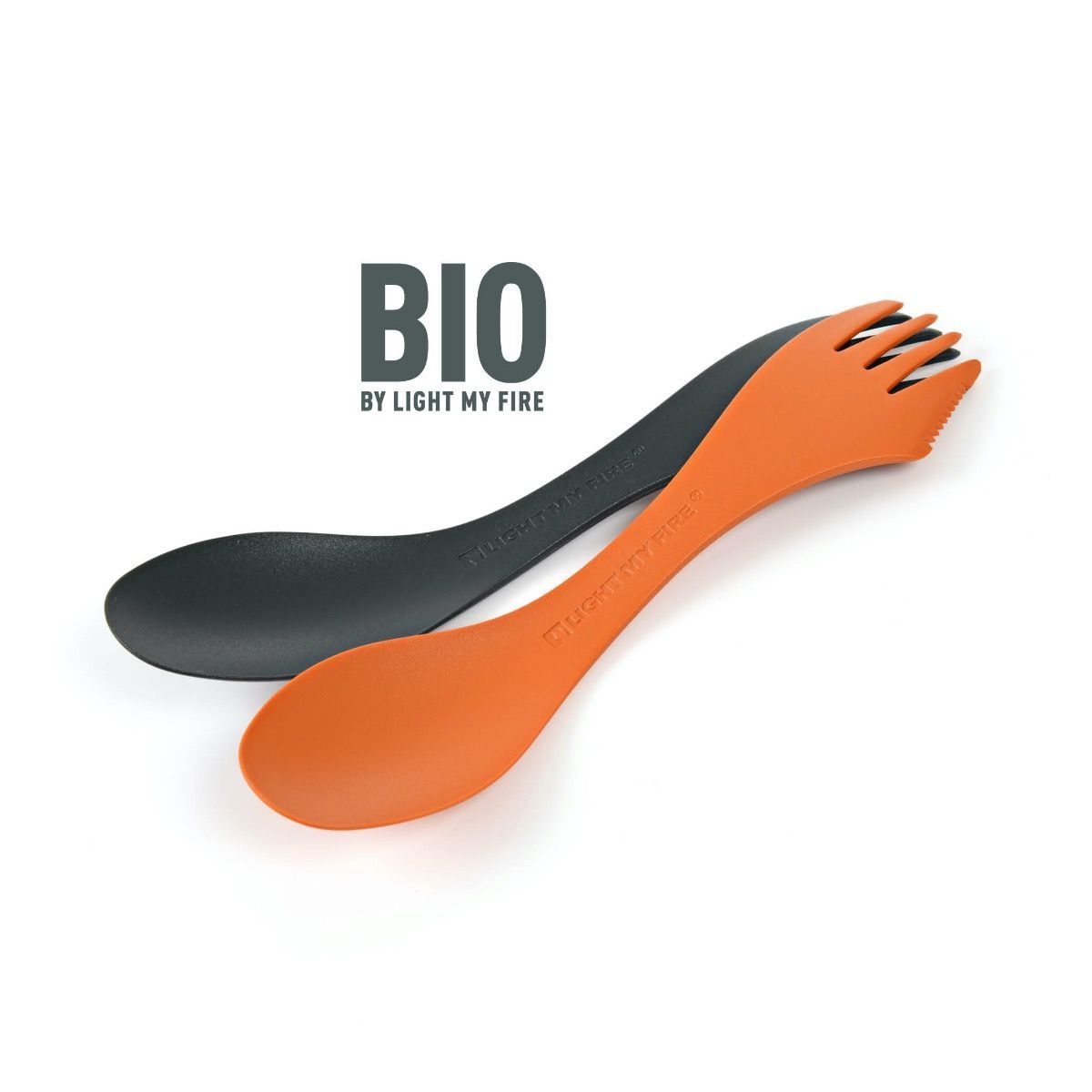 Pack 2 Spork Original Bio - Rusty Orange / Slaty Black