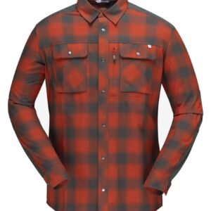 Svalbard Flannel Shirt M Rooibos Tea/Slate Grey