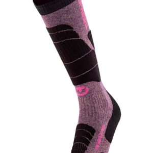 Ski Merino Reflector Women Fushia/Gold