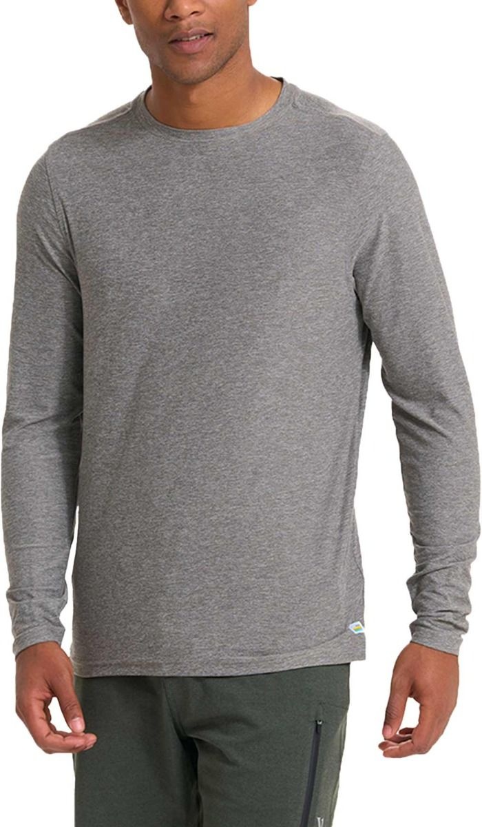 L/S Strato Tech Tee M Heather Grey